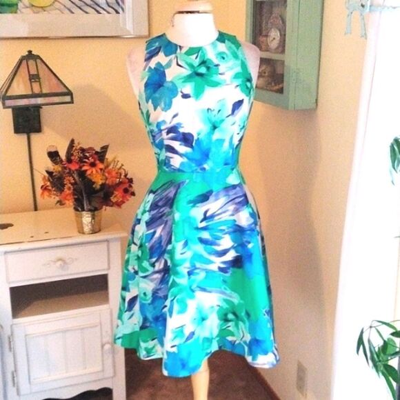 Donna Morgan Fit and Flare Dress - Picture 2 of 13